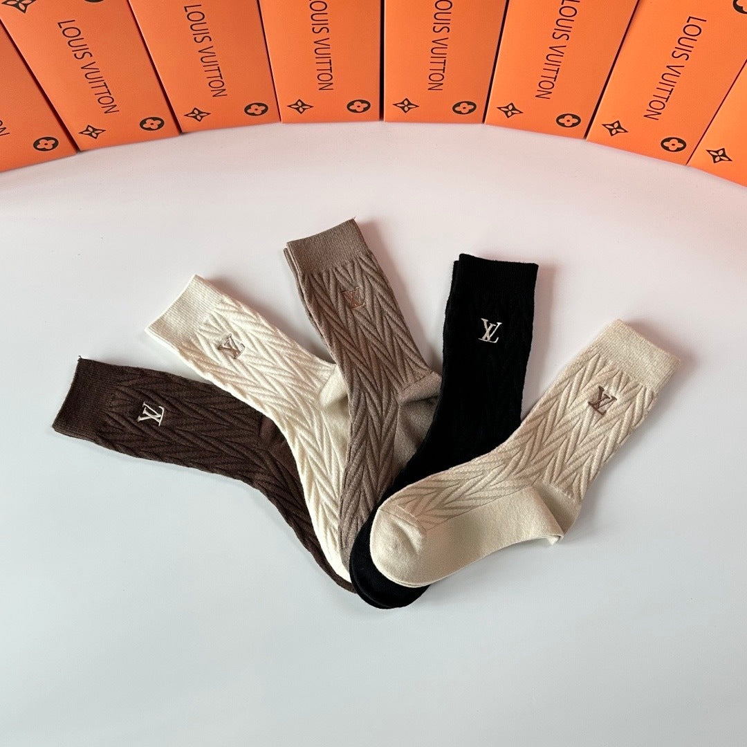 Louis Vuitton Socks(One pair of each style)