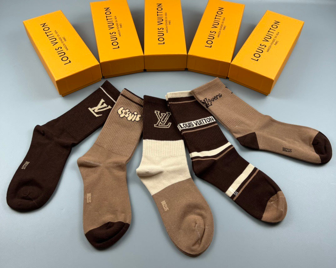 Louis Vuitton Socks(One pair of each style)