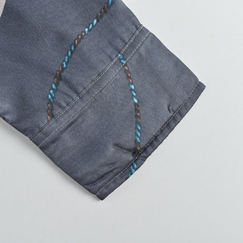 Louis Vuitton Royal Crest Allover Print Silk Shirt – Steel Blue