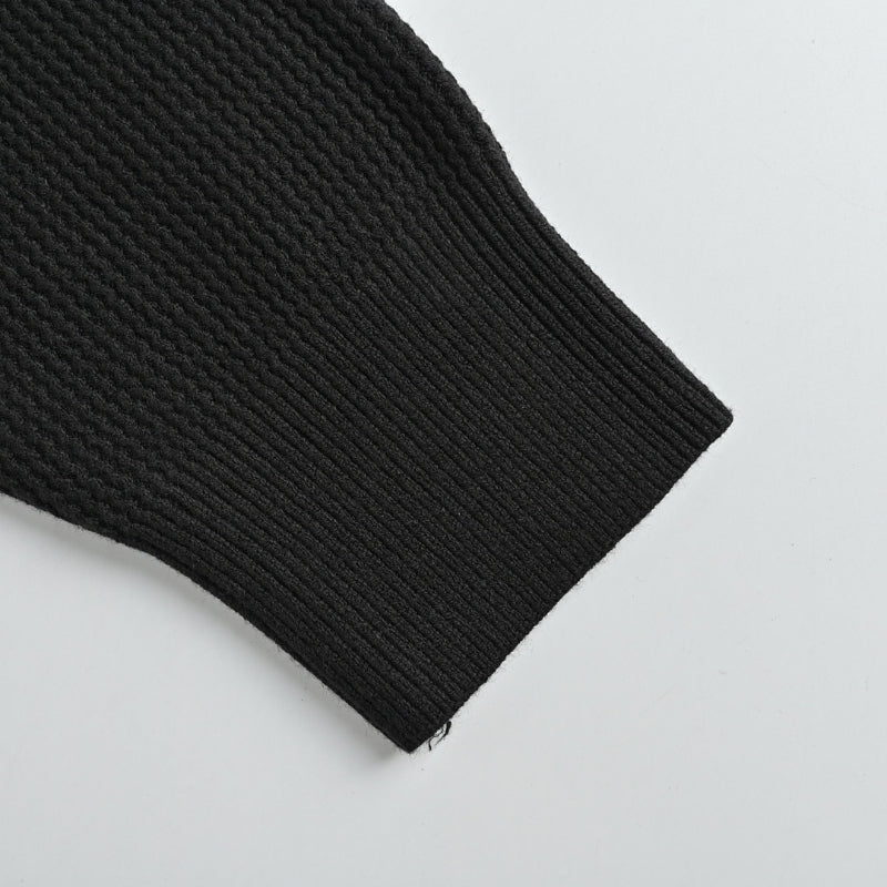 Louis Vuitton Monogram Belt Emblem Turtleneck Sweater – Black